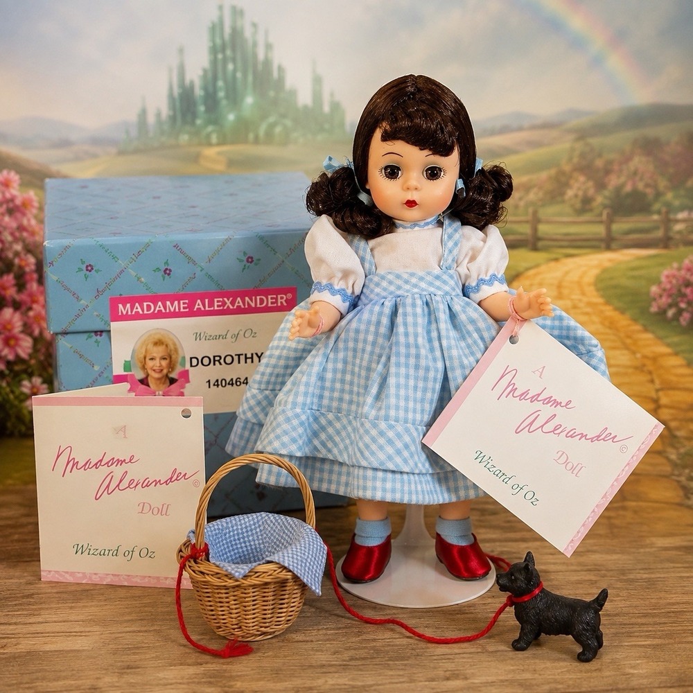 Madame Alexander Dorothy 140464 Wizard of Oz 8" Doll Toto Basket Box 1995